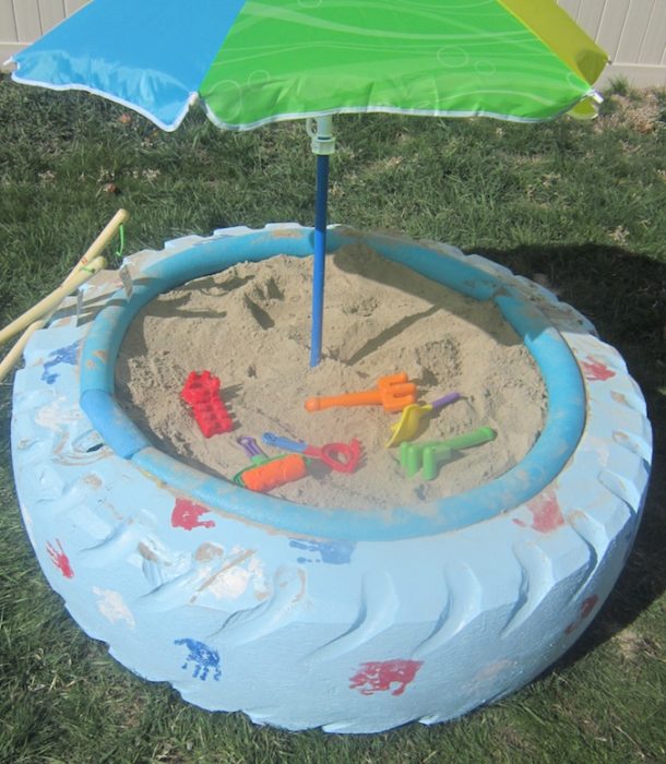 Make a Sandbox with a Tire