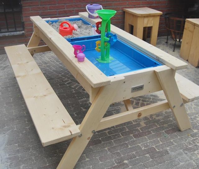 Sand and Water Picnic Table