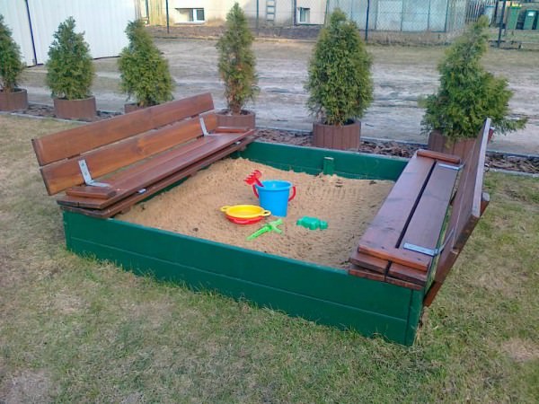 Sandbox Made Out of Recycled Pallets