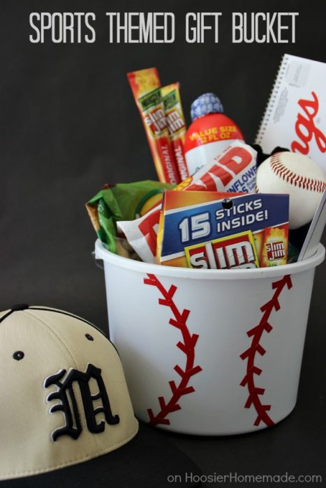 Sports Themed Gift Bucket