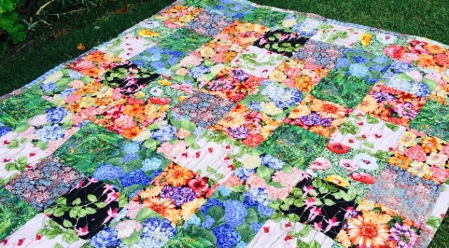 Susies Garden Lap Quilt