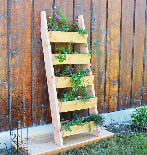 Build Your Own Ladder Garden Planter