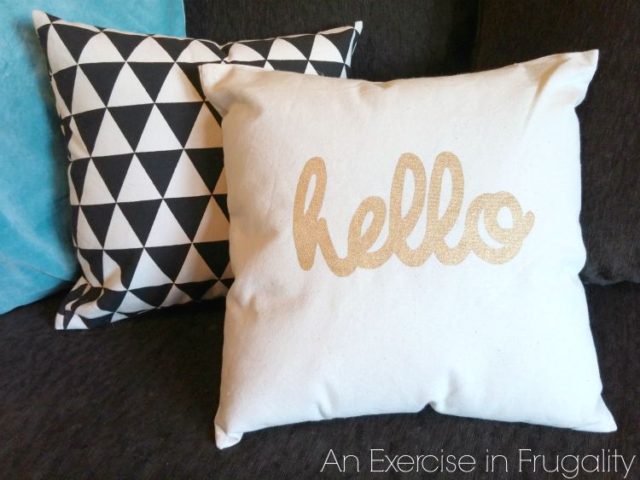 DIY No Sew Throw Pillows