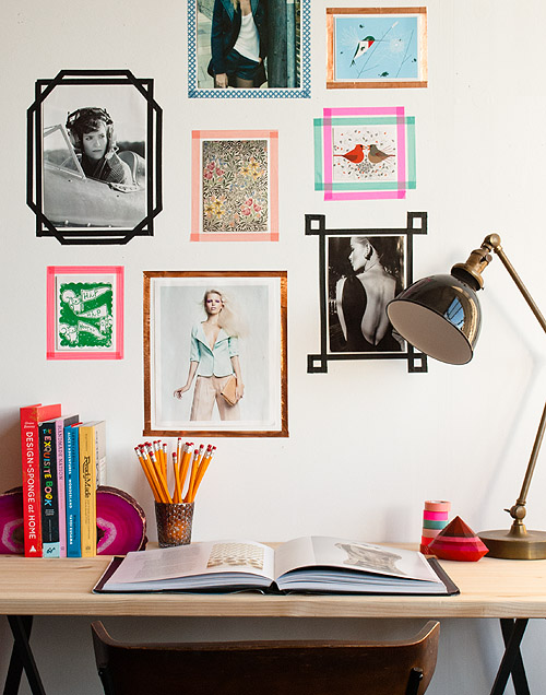 DIY Tape Picture Frames