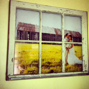 DIY Windowpane Picture Frame