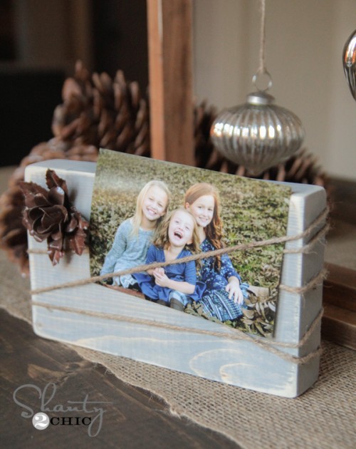 DIY Wood Block Frame