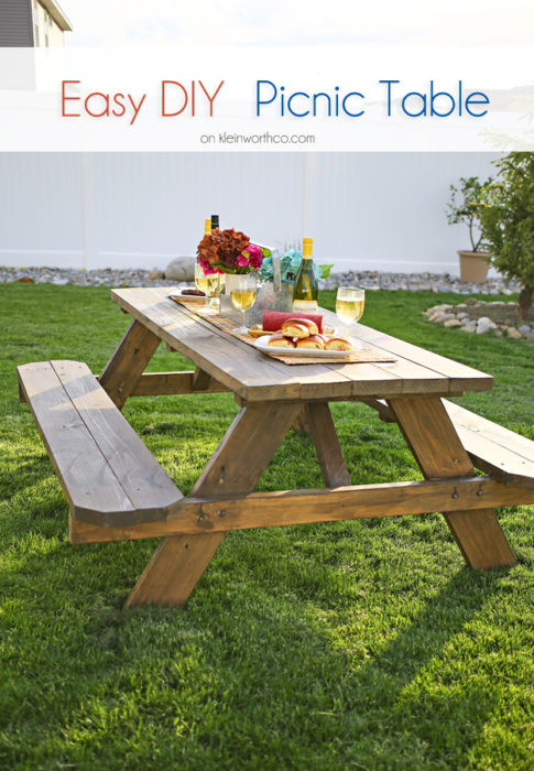 Easy DIY Picnic Table