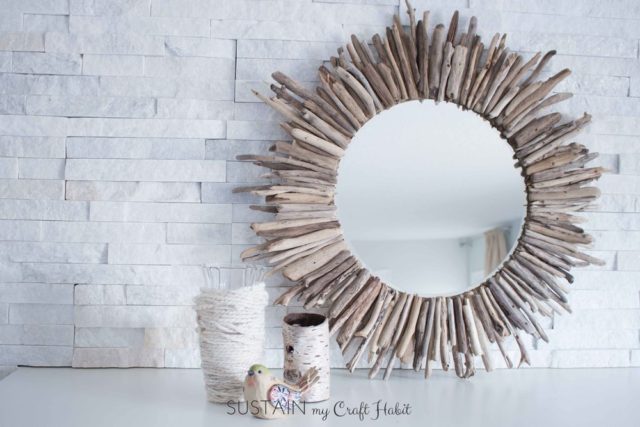 Easy DIY Starburst Mirror