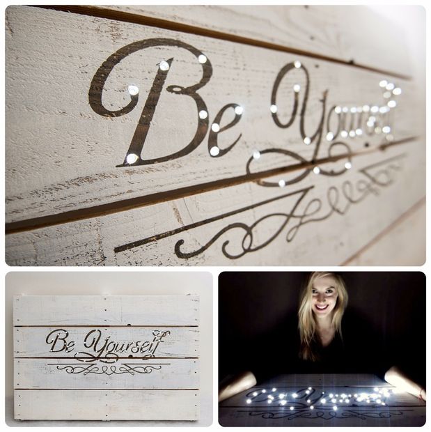 Letter Wall Decor with LED Lights