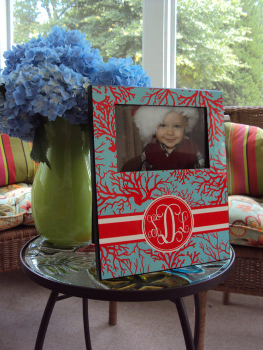 Monogrammed Picture Frame Personalized