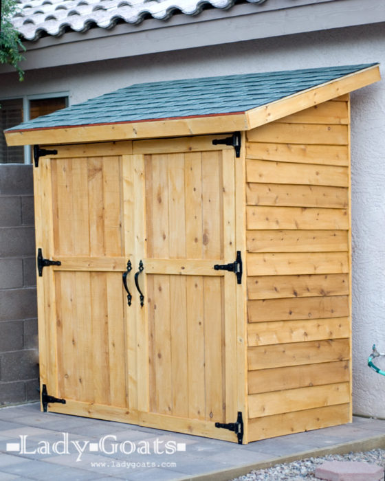 Small Cedar Fence Picket Storage Shed