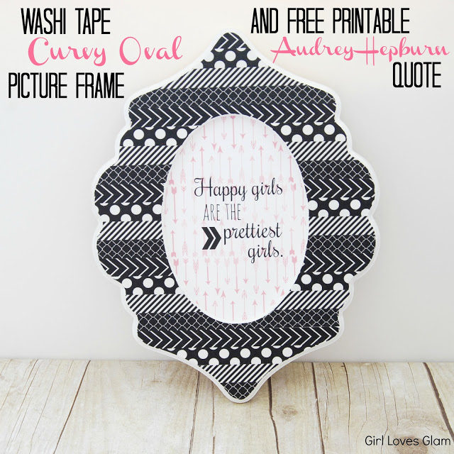 Washabi Tape Curvy Oval Picture Frame