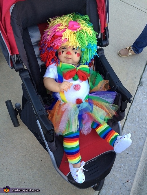 baby girl clown costume