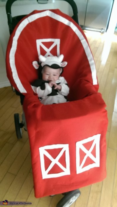 Baby Cow in Barn Baby Costume