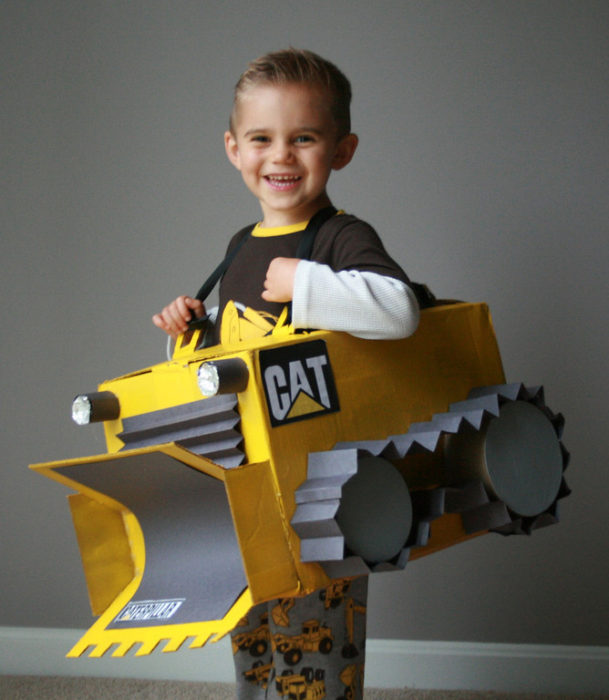 DIY Bulldozer Costume