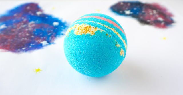 DIY Galaxy Bath Bombs