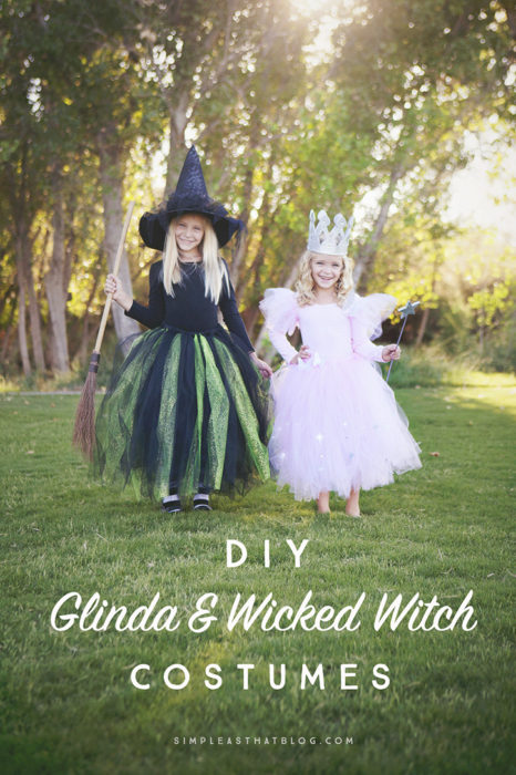 DIY Glinda and Wicked Witch Costumes