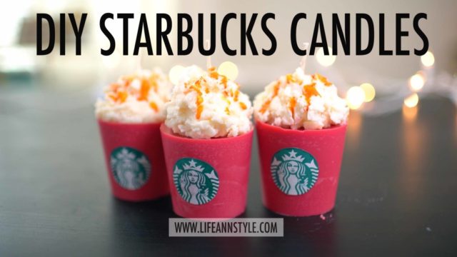 DIY Starbucks Candles