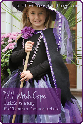 DIY Witch Cape No Sew Fleece