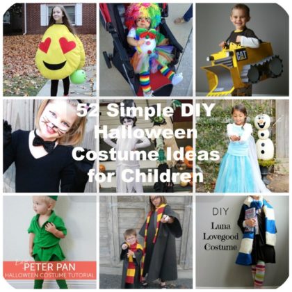 52 Simple DIY Halloween Costume Ideas for Children