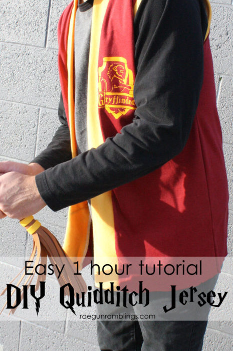 Easy 1 Hour Harry Potter Quidditch Jersey Tutorial