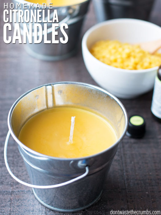 Homemade Citronella Candles