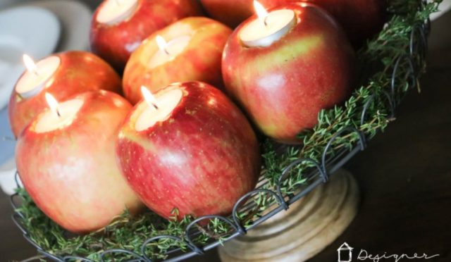 How to Make Apple Candles