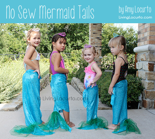 How to Make a No Sew Mermaid Tail