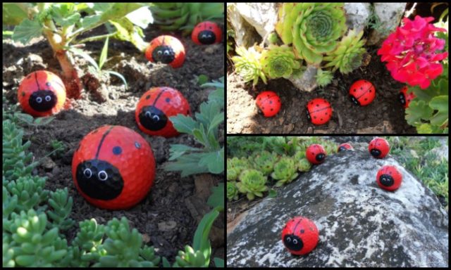 Make Your Own Golf Ball Ladybugs