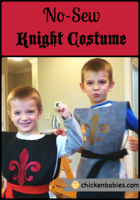 No Sew Knight Costume