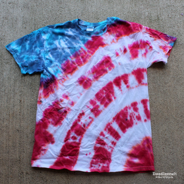 Patriotic Stripes Tie Dye TShirt