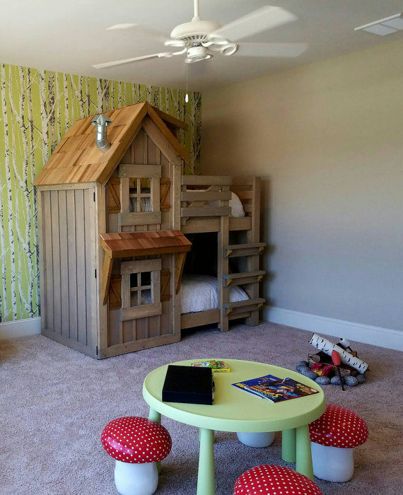 The Rustic Cabin Bunk Bed