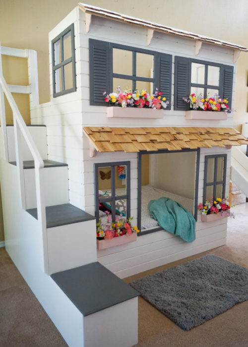 The Ultimate Custom Dollhouse Loft or Bunk Bed