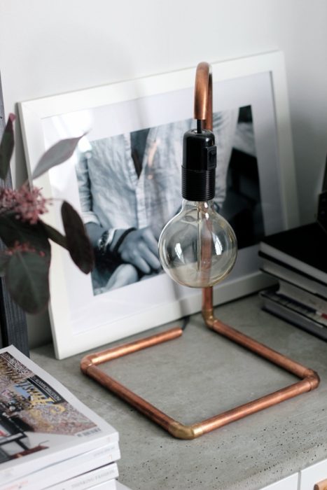 Copper Pipe Lamp