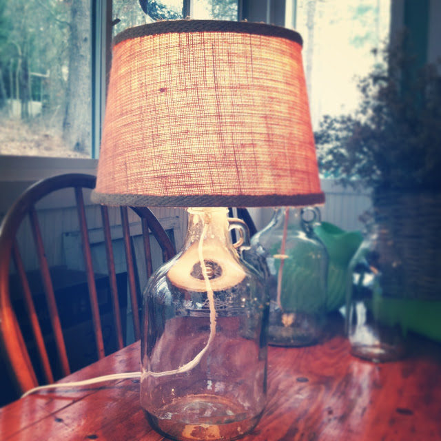 DIY Bottle Lamp Inspired by Pottery Barn