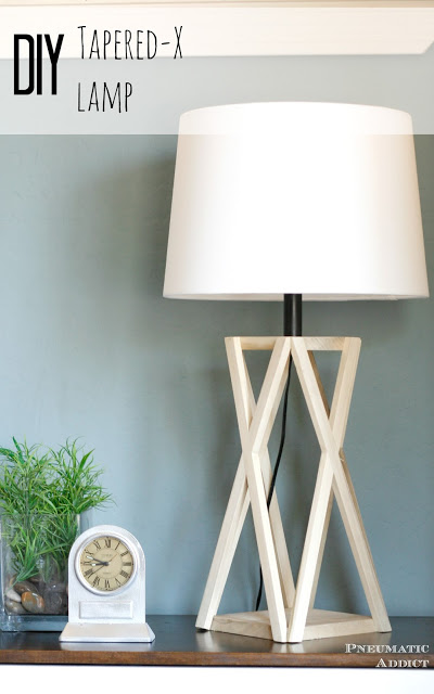 DIY Tapered X Lamp