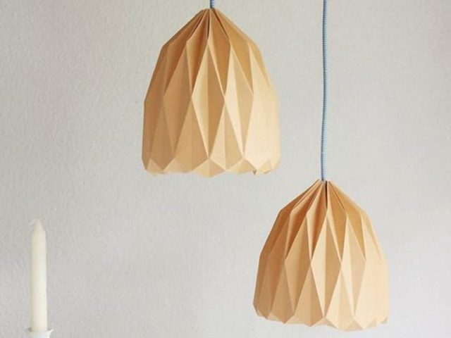 Fold Origami Lampshade for Hanging