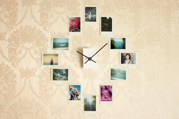 diy-clock-with-framed-photos