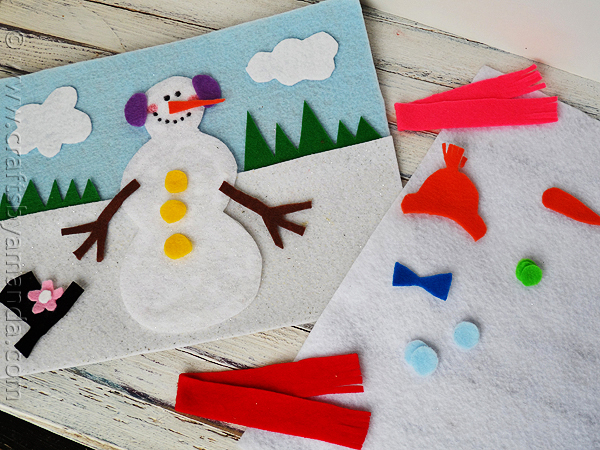 snowman-felt-board