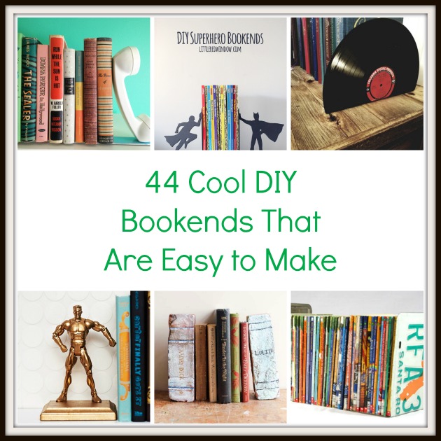 44 Cool Diy Bookends That Are Easy To Make
