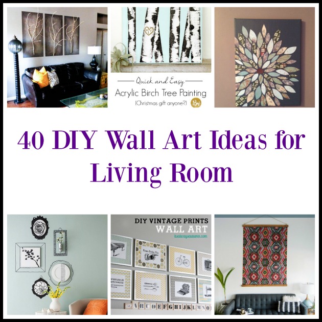 40 Diy Wall Art Ideas For Living Room