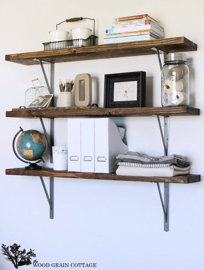 40 DIY Rustic Wood Shelves You Can Build Yourself