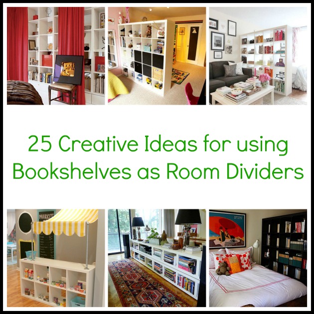 25 Creative Ideas For Using Bookshelves As Room Dividers