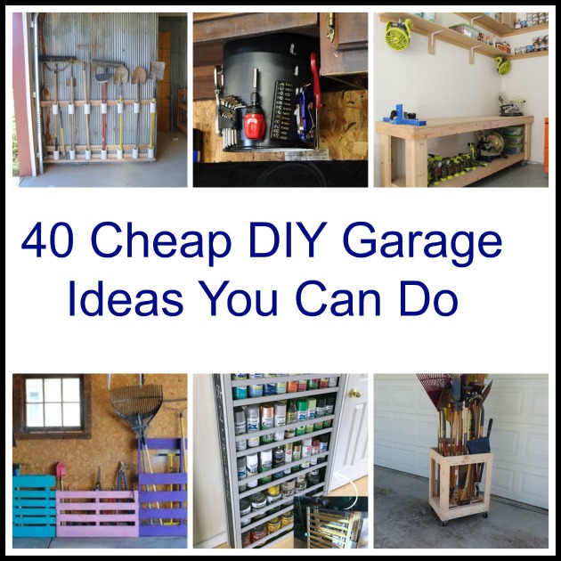 40 Cheap DIY Garage Storage Ideas You Can Do   40CheapDIYGarageIdeas 1 