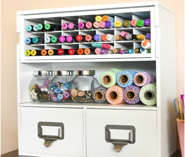 Craft Room Organization – DIY Projects by Big DIY Ideas