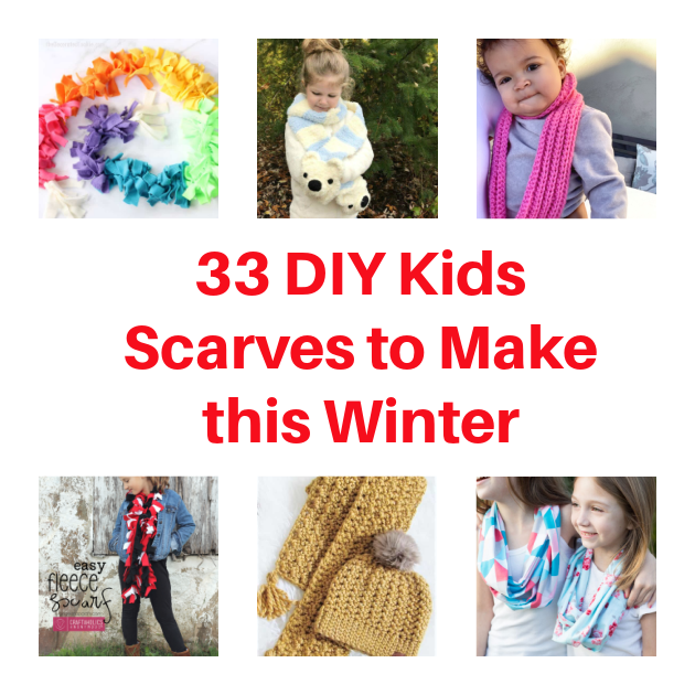 33 DIY Kids Scarves to Make this Winter