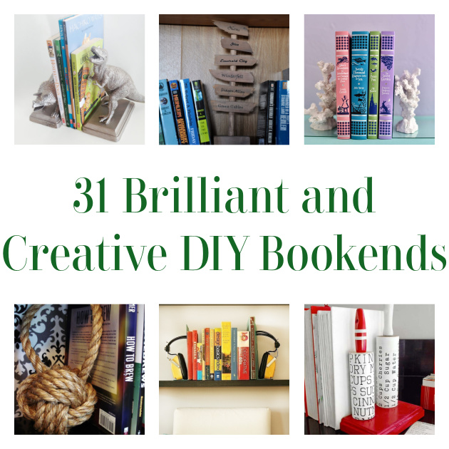 31 Brilliant and Creative DIY Bookends