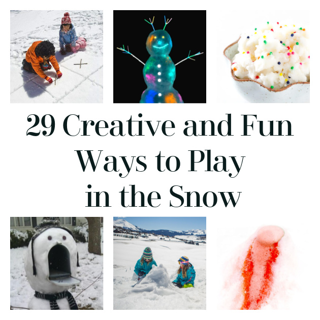 Painting the Snow - Fun Winter Activity - The Resourceful Mama