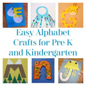 Easy Alphabet Crafts for Pre-K and Kindergarten