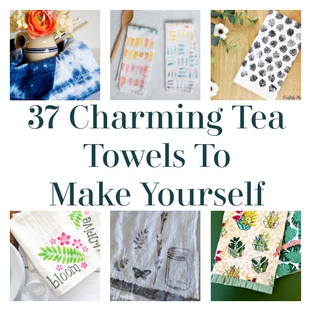 Cookie Cutter Stamped Christmas Tea Towels - Tidbits